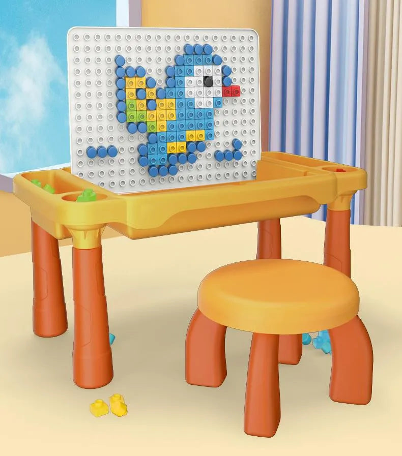 Juego de mesa y silla con bloques de construcion 63 pcs - additional image 12